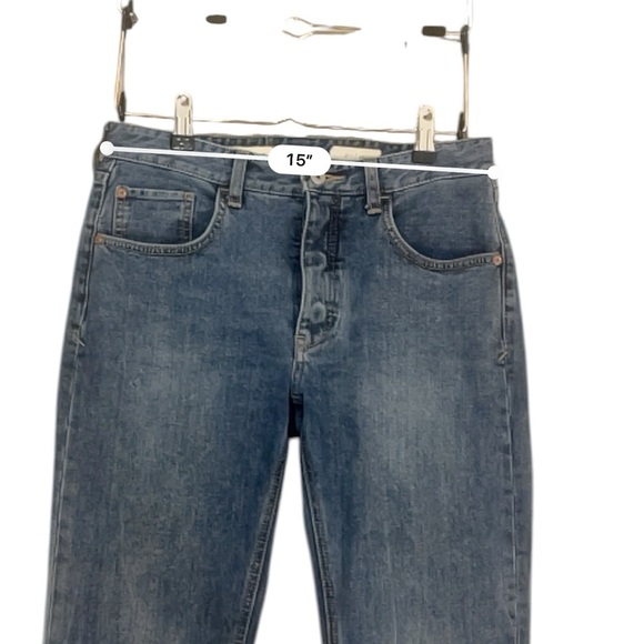 Anthropologie Pilcro cropped flare two tone jeans 26 - Picture 4 of 9